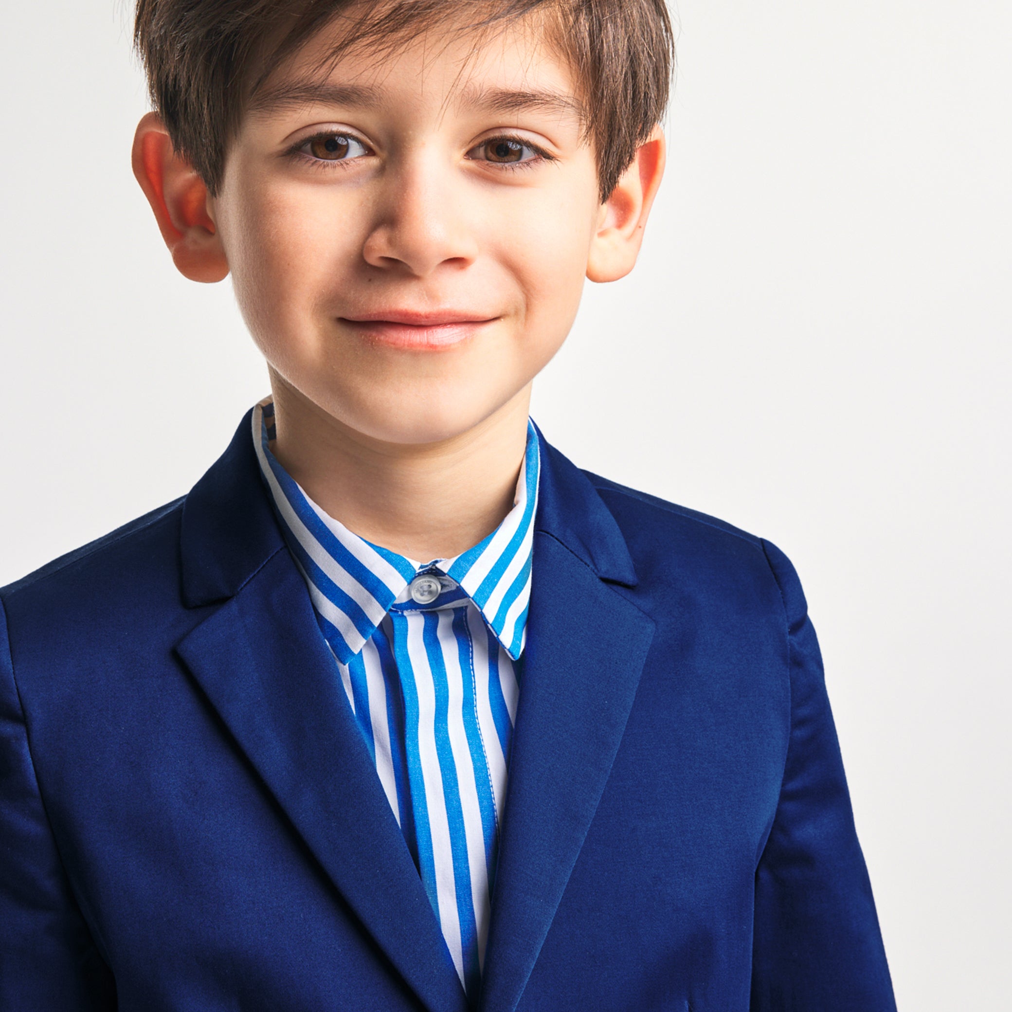 Boy jacket in cotton satin