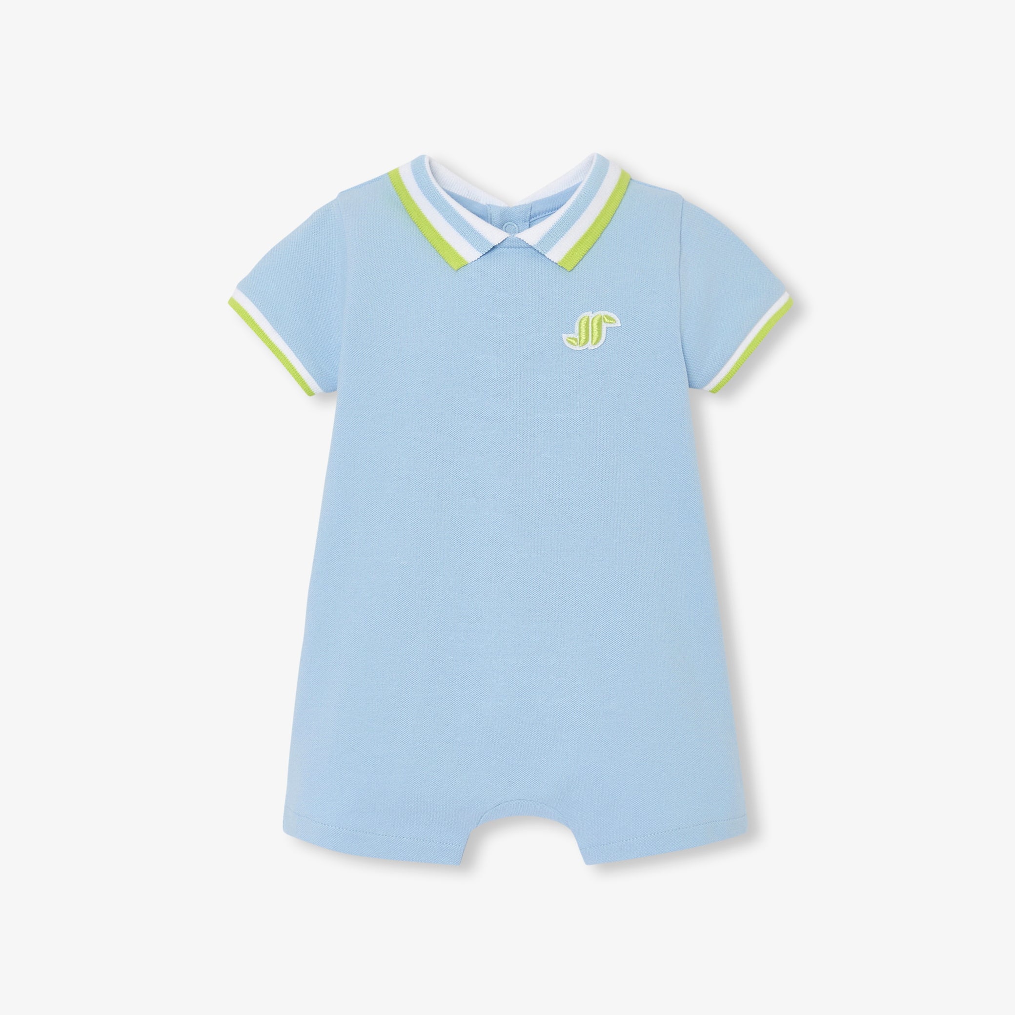 Baby boy polo romper