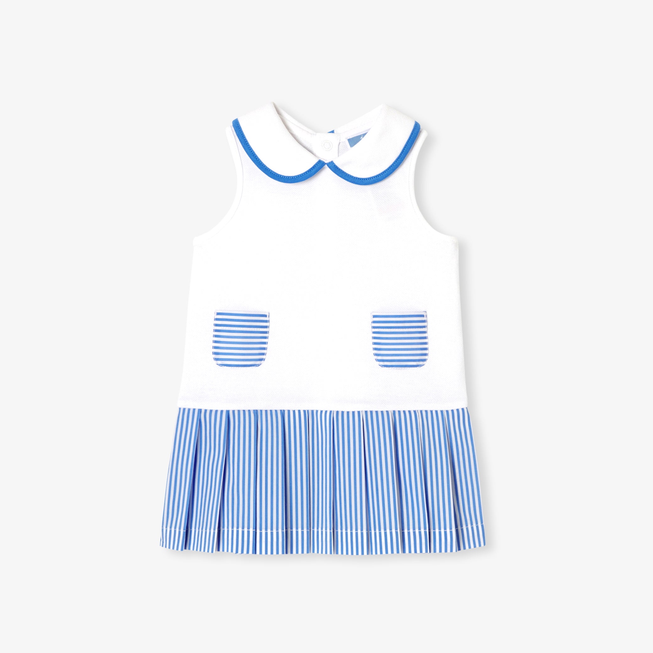 Baby girl dress in cotton pique