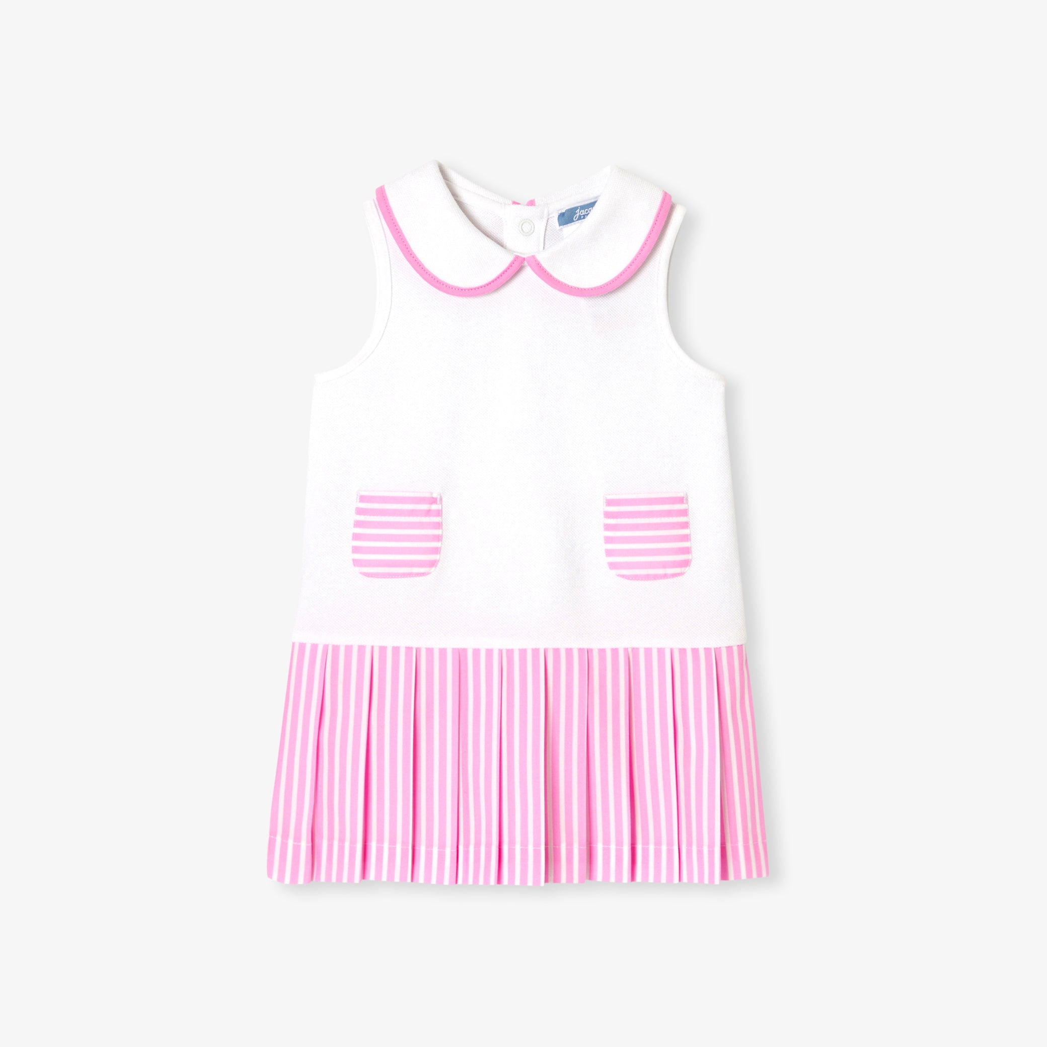 Baby girl dress in cotton pique