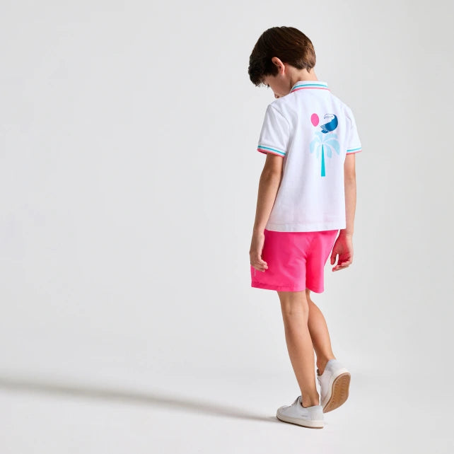 mini piqué cotton polo shirt