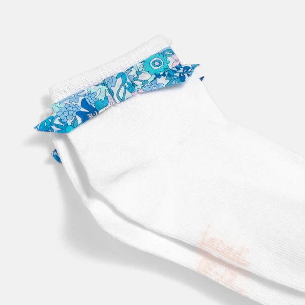 Girl bobby socks with Liberty bow