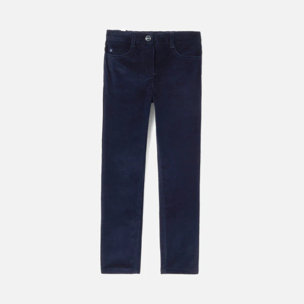 Girl slim velvet pants