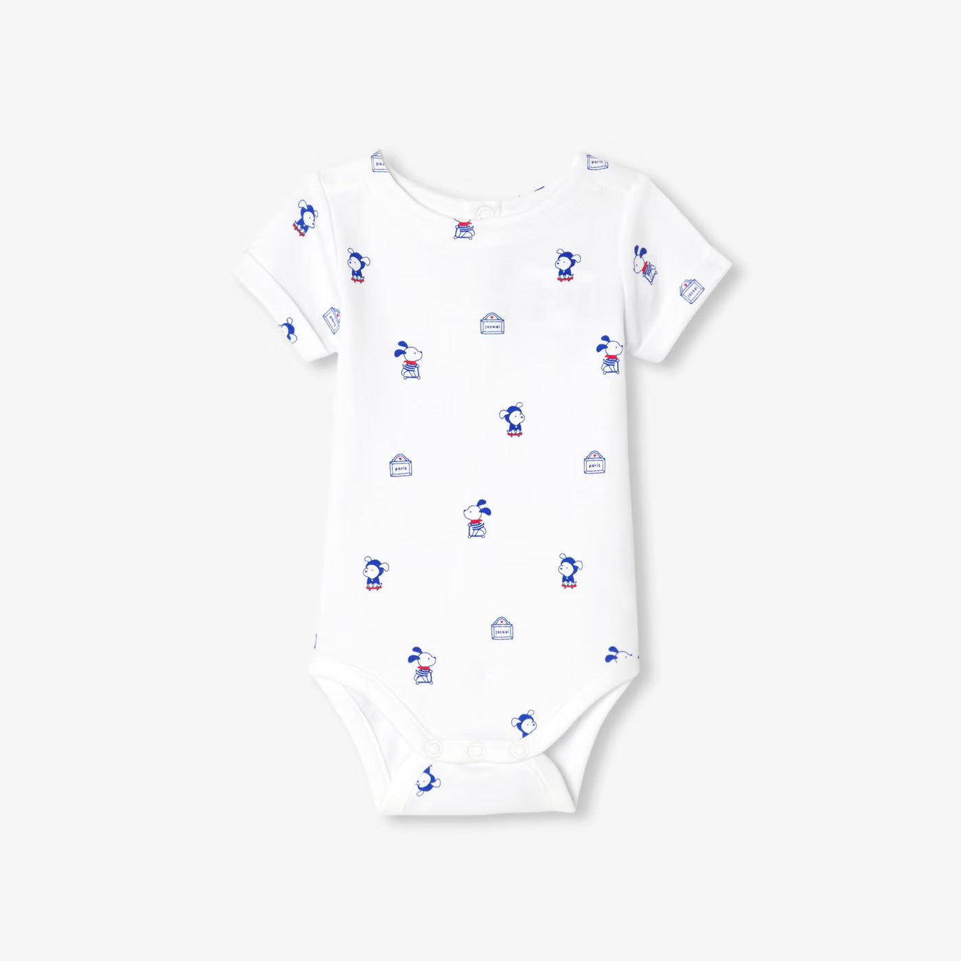 Baby boy interlock cotton bodysuit