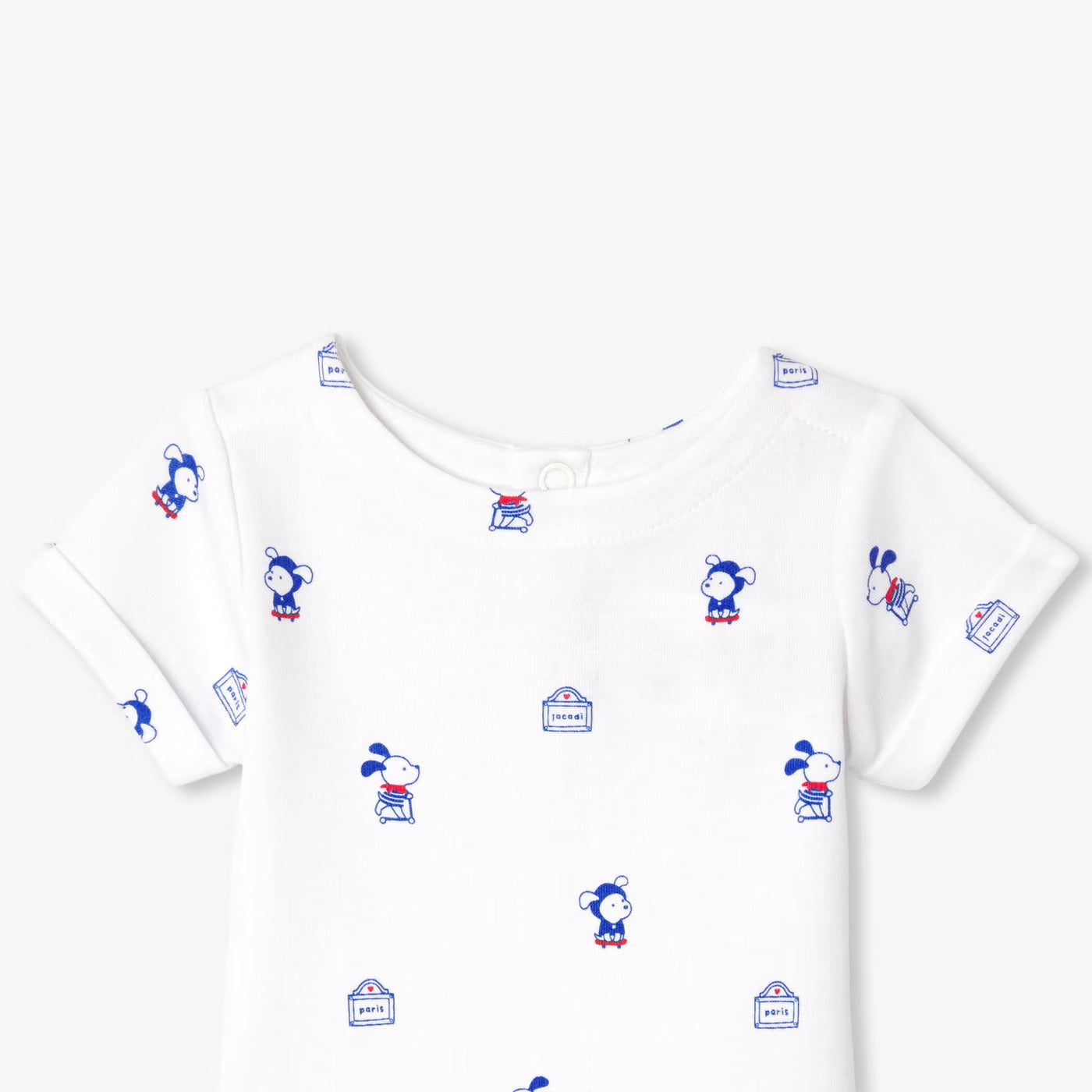 Baby boy interlock cotton bodysuit