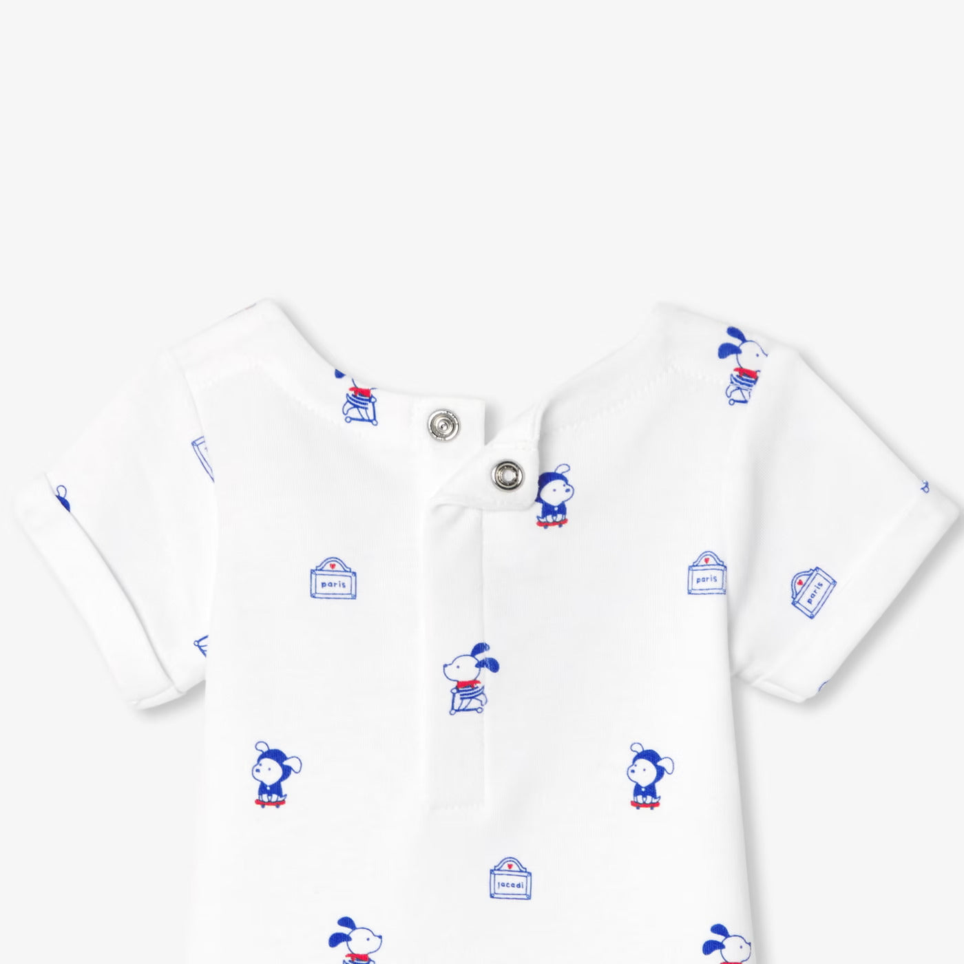 Baby boy interlock cotton bodysuit