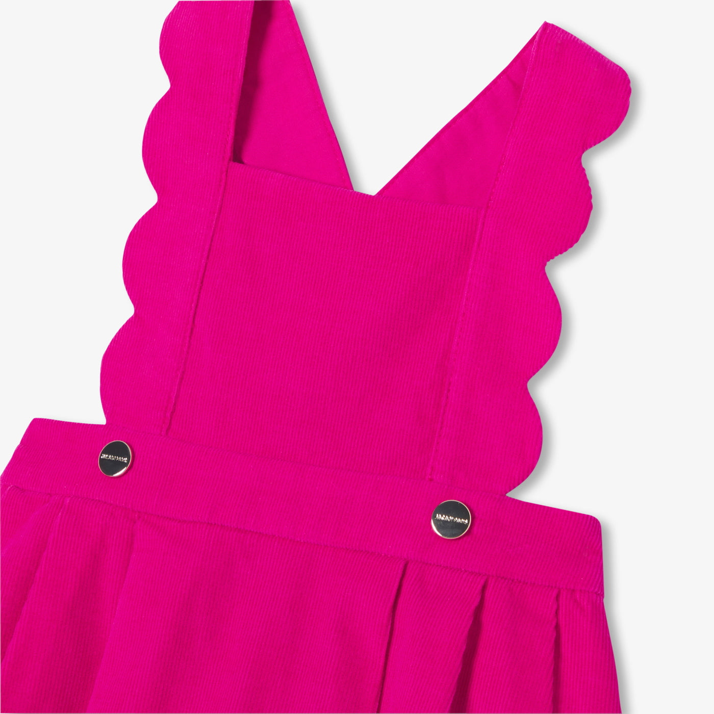 Baby girl pinafore dress in milleraies velvet