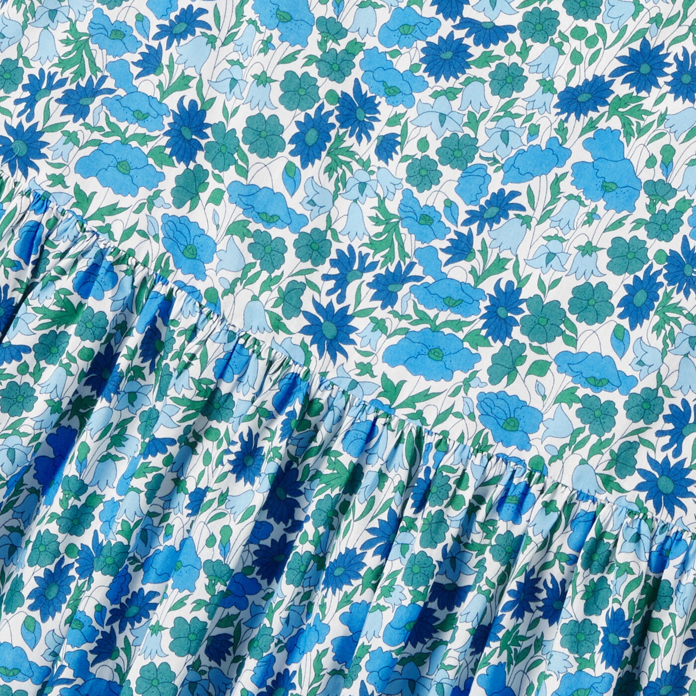 Girl puff sleeve dress in Liberty fabric