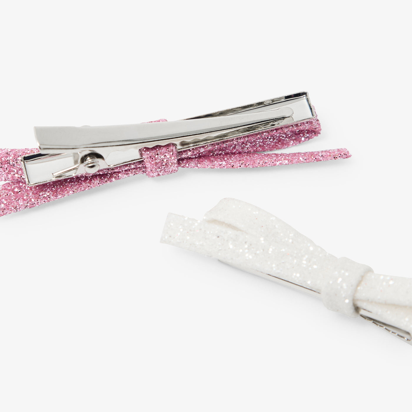 Girl set of three thin bow hair clips