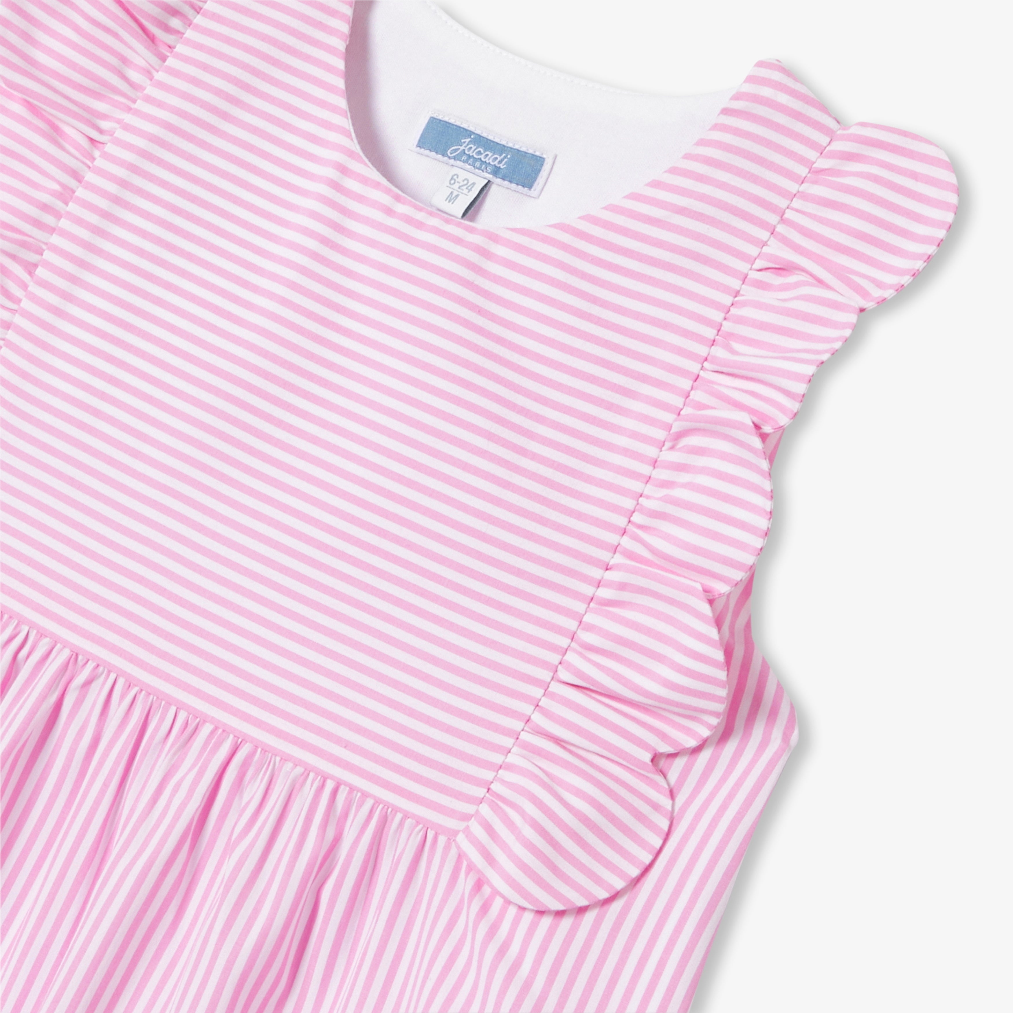 6-24 months adjustable striped poplin sleeping bag